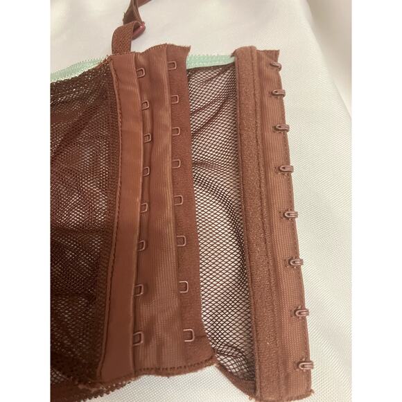 J. Lo Large Bustier, Corset, Brown, Padded, Underwire, Hook Eye, Adjustable - Picture 6 of 7